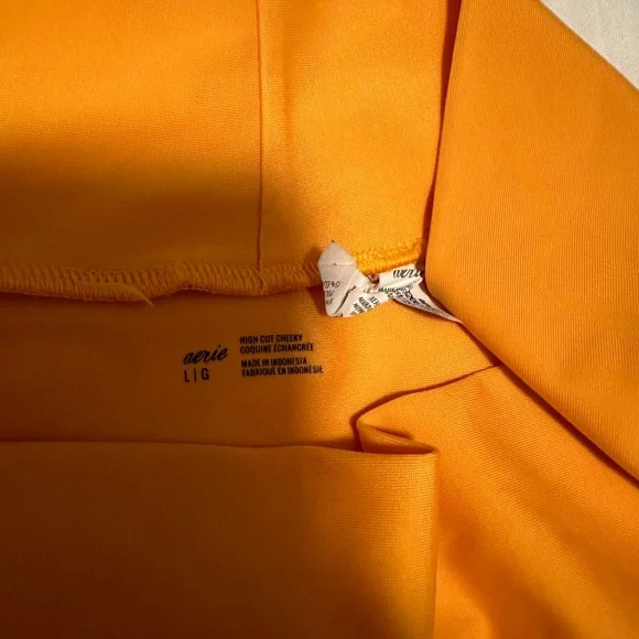 aerie Mustard Yellow High-Waist Bikini Set - Picture 2 of 3